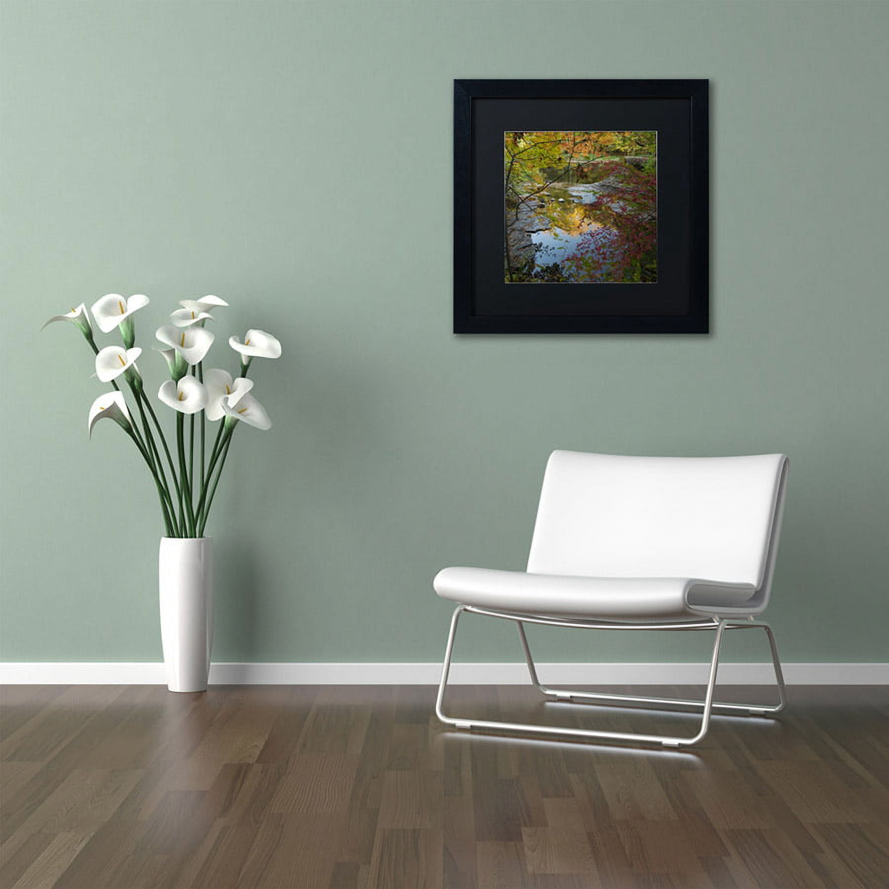 Trademark Fine Art "Why I Love Autumn 3" Canvas Art by Kurt Shaffer, Black Matte, Black Frame
