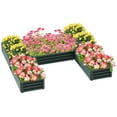 thumbnail image 2 of Outsunny Raised Garden Bed Set, DIY Large Steel Planters Box, Green, 2 of 9