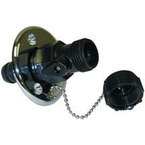 TH Marine WDV1CPDP WDV1CPDP; Wash Down Fitting Chrome Valve