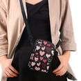 thumbnail image 4 of HELLHERO Mushroom and Butterfly Pattern Design Double Zipper Sling Bag with Lightweight for Women Messenger Bag, 4 of 7