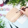 thumbnail image 3 of Unfinished Wood Plaque 6x4.8x0.7inch Rectangle Wooden Blank Signboards Natural Wood Crafts for Painting Carving Burning Wood Boards for DIY Craft Projects Home Decor DIY Making, 3 of 9