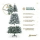 thumbnail image 3 of Árbol de Navidad Escarchado Frondoso Esquimal Pino Navideño con Nieve Artificial (Verde Nevado,  2.2 m), 3 of 6