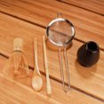 thumbnail image 3 of BambooMN Brand - Matcha Tea Whisk Set - 5-Pieces - Black, 3 of 4