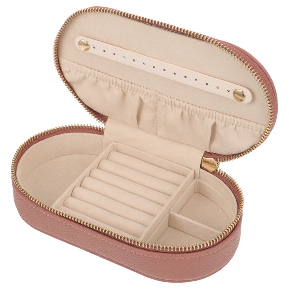 YSNOOWE Organizadora De De Y Cuero Rosa Para Viaje Y Almacenamiento