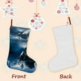 thumbnail image 3 of The Polar Express-theme Christmas Stockings，Fine white linen for Stairs Fireplace Hanging Xmas Home Decor Christmas gift17.7"X12.6"(45cm×32cm), 3 of 5