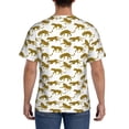 thumbnail image 2 of Naloa Leopard Print Men's T-Shirt Sport T-shirt Men's Basic Tee Casual Men's Shirt, Round Neck, Short Sleeves - X-Large, 2 of 5