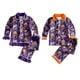 thumbnail image 2 of Conjunto de pijama de Halloween para niños y niñas, pantalones de manga larga con solapa, bonito estampado de calabaza, tela de seda de leche, 2 of 3
