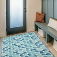 thumbnail image 3 of Outdoor Washable Lakeland Blue & Ivory 3' x 5' Accent Rug, 3 of 8