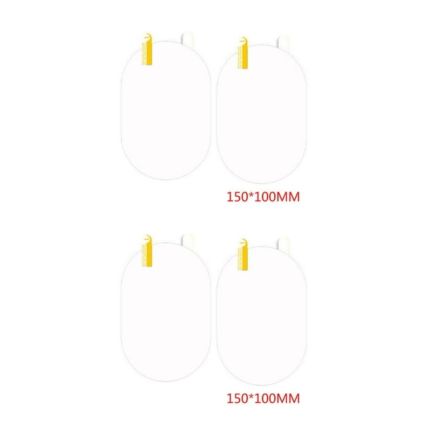 Espejo retrovisor universal Riwesomey 2 uds. Antilluvia Transparente Azul