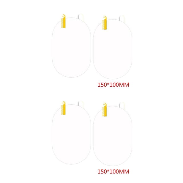 Espejo retrovisor universal Riwesomey 2 uds. Antilluvia Transparente Azul