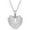 Silver, variant on TechWave Necklace Heart Pattern Pendant Birthstone Necklace For Women Jewelry Women Pearl Necklace Set Chain Necklace with Heart Custom Necklaces Picture Oval Locket Necklace Custom Heart Necklaces