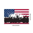 thumbnail image 5 of Twfbrm 4th of July Banner Decorations,  12x8in Red Blue Independence Day Backdrop America Flag Patriotic Photo Booth for Memorial Day Party Supplies, 5 of 5