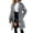 White, variant on Women Animal Print Fleece Coat Winter Fashion Fuzzy Jacket Faux Fur Cardigan Overcoat White L