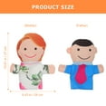 thumbnail image 4 of 4pcs Family Puppets Funny Hand Puppet Family Set for Storytelling Theater Shows Role Playing, 4 of 8
