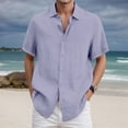thumbnail image 2 of DGMIOCS Chemise Homme Affaires Décontractée Imprimée Durable Chemise à la Mode Bleu2 TTTTG, 2 of 4