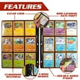 thumbnail image 3 of Monster 9 Pocket Trading Card Album Pages 25 Pack - Extra Strong Pockets- Fits Standard 3-Ring Binders w Anti-Theft Side-Loading Protector Sheets- for Yugioh, Magic, Pokemon, MTG Card, 3 of 5