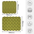 thumbnail image 2 of Ryvnso Yellow Lines Dish Drying Mat for Kitchen Countertop 16x18 Small Dish Pad Drainer Rack Dish Sink Mats, 2 of 7