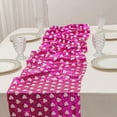 thumbnail image 6 of Honmine Valentine Sequin Heart Table Runner Heart Pattern Pink Table Runner Valentines Decoration for Wedding Anniversary Party Dining Table Decoration Supplies 12*71 in, 6 of 6