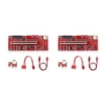 thumbnail image 1 of Inteprter Placa adaptadora PCI-E 1X a 16X, indicador LED, tarjeta extensora de velocidad rápida, equipo de minería de expansión, suministros 13pro 2Conjunto, 1 of 6