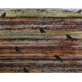 thumbnail image 4 of oneOone Georgette Viscose Pale Orange Fabric Bird & Stripe Texture Sewing Fabric By The Yard Printed Diy Clothing Sewing Supplies 42 Inch Wide, 4 of 4