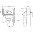 thumbnail image 3 of Dura Faucet RV Exterior Shower Box Door Only - White, 3 of 4