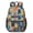 Geometric Multicolor Cat, variant on Black and White Cat Head 17" School Backpacks for Teens,Waterproof Oxford Fabric,S-Shape Padded Straps for School,Travel,Hiking,Camping
