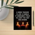 thumbnail image 2 of Koyal Wholesale  Jumbo Teacher Appreciation Cards - Thank You Card with Envelope, A Good Teacher is Like a Candle, 2 of 5