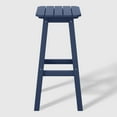 thumbnail image 6 of WestinTrends Malibu 29" HDPE Outdoor Patio Square Bar Stools (Set of 2), Navy Blue, 6 of 8