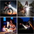 thumbnail image 5 of Ultra Powerful USB Rechargeable LED 3000 Lumens CREE XHP50 Flashlight, 5 Modes IP65 Waterproof Military Zoomable for Camping Hiking(Rechargeable Battery Included), 5 of 5