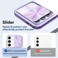 thumbnail image 6 of for Samsung A25 5G Case, Shockproof Rugged Samsung Galaxy A25 5G Phone Case, with Sliding Camera Cover, Drop Protection Crystal Clear Back Case Clear for Galaxy A25 5G, Purple, 6 of 6