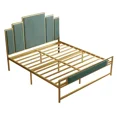 thumbnail image 3 of Dormitorio tamaño Queen buena calidad Loft cama albergue marco de camas de metal para adultos, 3 of 3