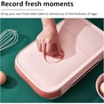 thumbnail image 4 of TEXIJUSO The New Drawer Type Egg Holder for Refrigerator,Large Capacity Egg Storage Container,Egg Tray Container with Date Reminder,Egg Fresh Storage Box(blue&yellow), 4 of 8