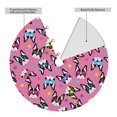 Adobk Colorful Cute French Bulldog Print Christmas Tree Skirt Christmas
