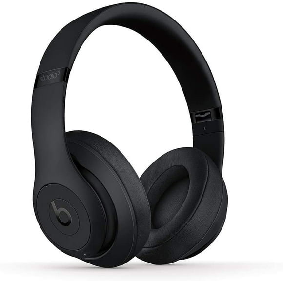 Restored Beats Studio3 Wireless Noise Cancelling Over-Ear Headphones - W1 Chip, Class 1 Bluetooth, 22 Hours of Listening Time, Built-In Microphone - (Matte Black)