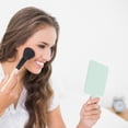 thumbnail image 3 of Unique Bargains 2pcs Delicate Square Handheld Mirrors for Personal Grooming Light Blue, 3 of 5