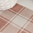 thumbnail image 5 of JONATHAN Y TUSCAN SUN 2 x 8 Runner Rug, Sabine Traditional Farmhouse Bold Gingham - Salmon/Cream, TSN203A-28, 5 of 8