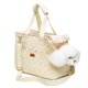 thumbnail image 1 of Small Dog Carrier 16x7x12 Inches with Pockets, Breathable, Airline Approved (Creamy White), 1 of 5
