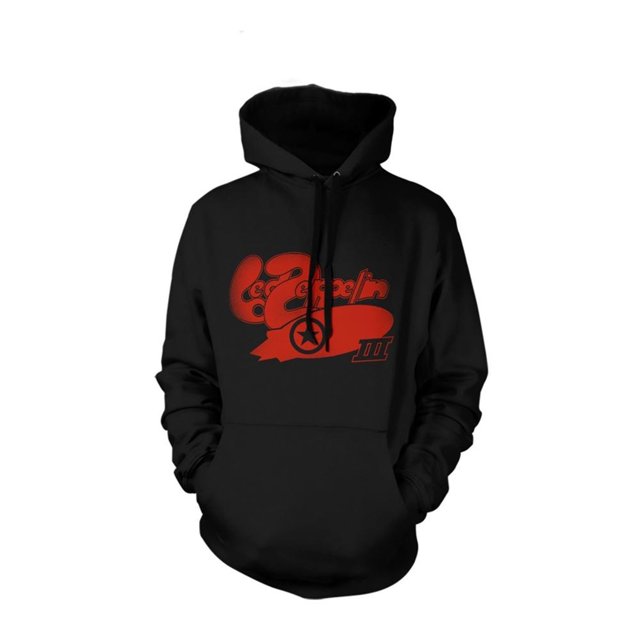Led Zeppelin Adult LZ III Bubble Logo Hoodie