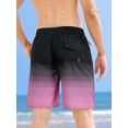 thumbnail image 6 of APTRO Mens Swim Trunks 9 inch Bathing Suit With Zipper Pockets Quick Dry Mesh Liner Swim Shorts Board Shorts Swimsuit Beach Shorts Grid Dark Pink M, 6 of 7