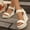 Beige, variant on Women's Wedge Platform Sandals Dressy Casual Comfortable Summer Height Increasing Open Toe Ankle Strap Buckle Women Sandal Brown 9.5(43)