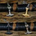 thumbnail image 3 of EOEMY Men'S Stainless Steel Norse Viking Thor Hammer Mjolnir Pendant Necklace-#1, 3 of 6