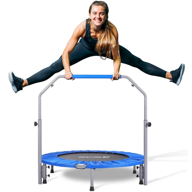 BCAN 40 Foldable Mini Trampoline, Fitness Rebounder with
