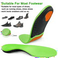 FERSWE Orthotic High Arch Support Insoles, Comfort Gel Work Boot Insert