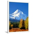 thumbnail image 1 of Trees with snowcapped mountain range in the background, Mt Hood, Upper Hood River Valley, Hood R, Scenic Seasons Framed Art Print Wall Art Sold by Art.Com, 1 of 5
