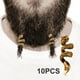 thumbnail image 4 of de anillos vikingos Uds., abalorios DIY, lazos para barba, accesorios para el cabello, pinzas para barba para hombres y mujeres Oro Salvador Bobinas de joyería de barba, 4 of 5