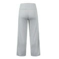 thumbnail image 4 of Oversized Wide Leg Sweatpants Women High Waisted Yoga Joggers with Pockets Joggers Sport Workout Active Baggy Trousers 03-Gray XXL, 4 of 5