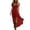 Red#15, variant on Women's 2026 V-Neck Ruffle High Low Maxi Dress, Short Sleeve Flowy Asymmetrical Hem Tunic Dress for All Occasion Yellow S