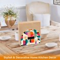 thumbnail image 6 of Yayeee Napkin Holder for Table Kitchen Paper Tissue Organization, Beige Abstract, 6 of 8