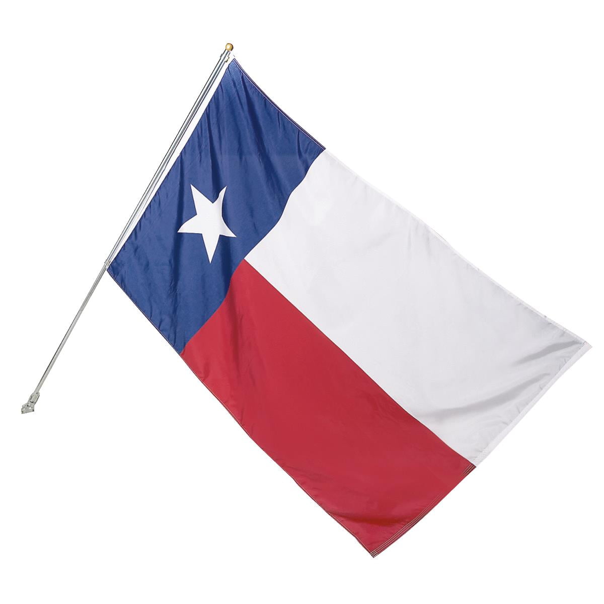 Valley Forge 3 Ft X 5 Ft Polyester Texas State Flag 6 Ft Pole Kit Tex1 1 Walmart Com Walmart Com