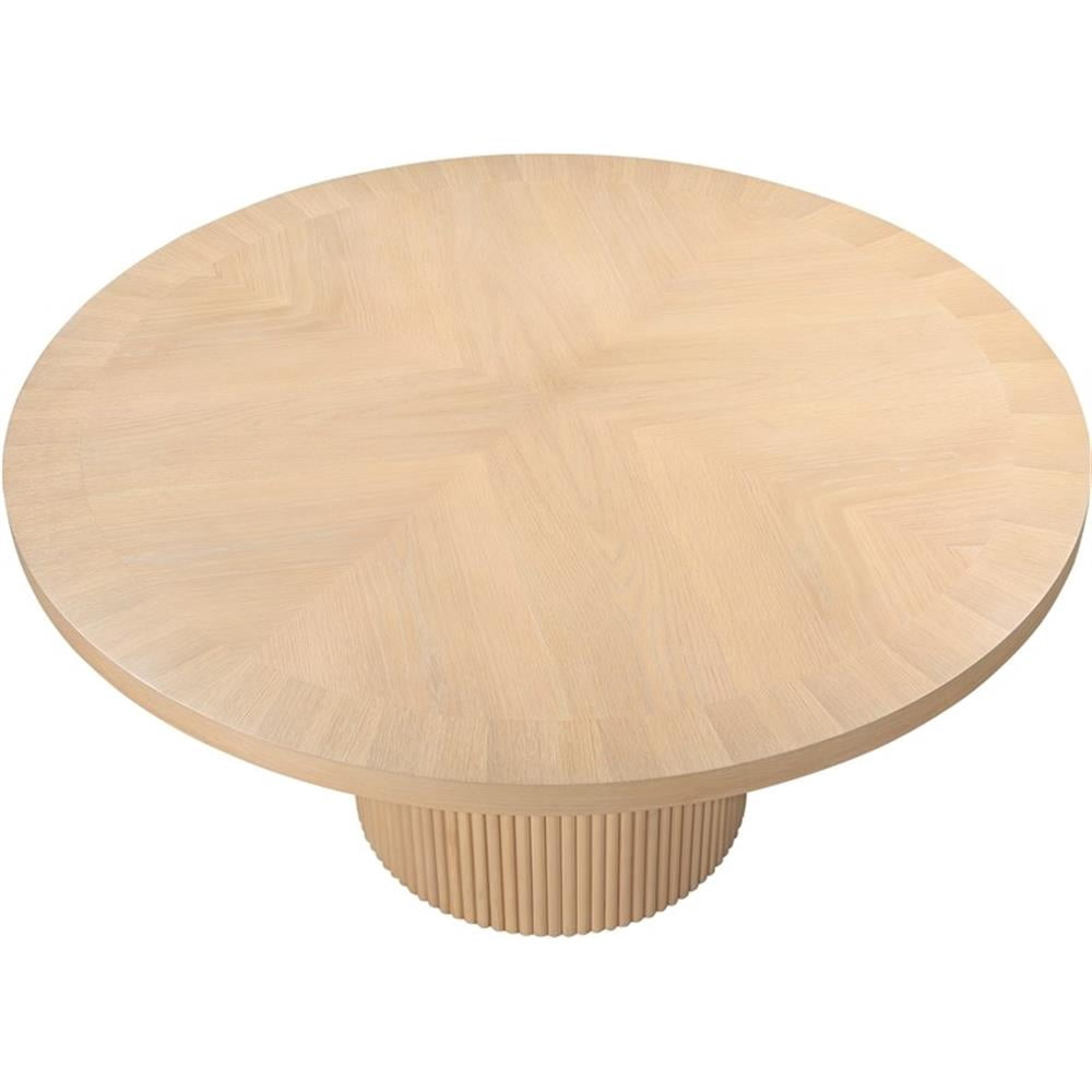 Meridian Furniture Belinda 60" Natural Solid Wood and Veneer Dining Table
